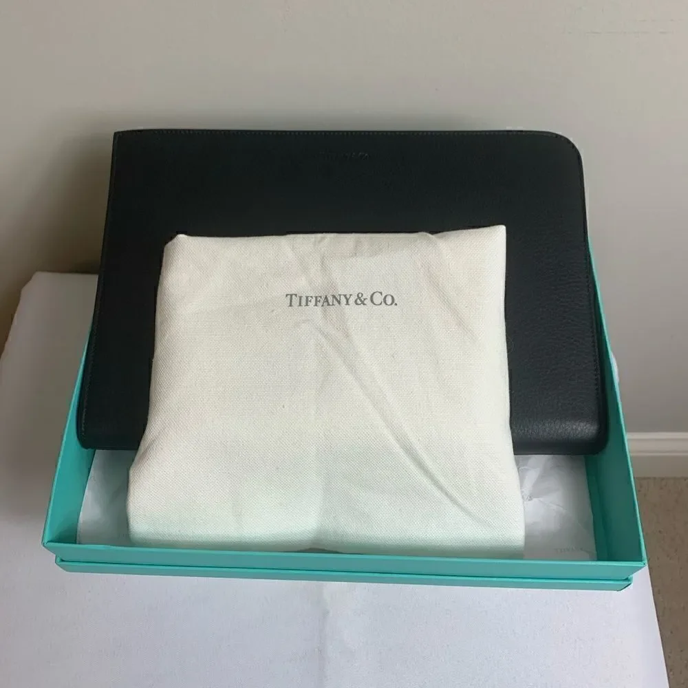 Tiffany & Co. Leather Clutch - Black - New